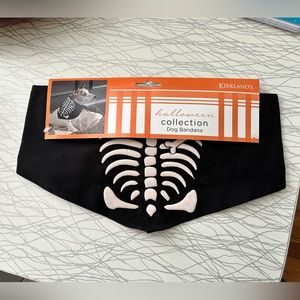 Dog Halloween Skeleton Bandana